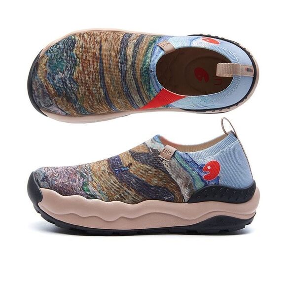 UIN Shoes - UIN Women's Walking Shoes Slip On Shoes(VAN GOGH ENCLOSED FIELD WITH PLOUGHMAN 3